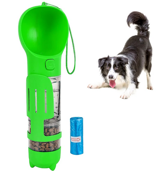 Botella portatil 4 en 1 multifuncional (mascotas)