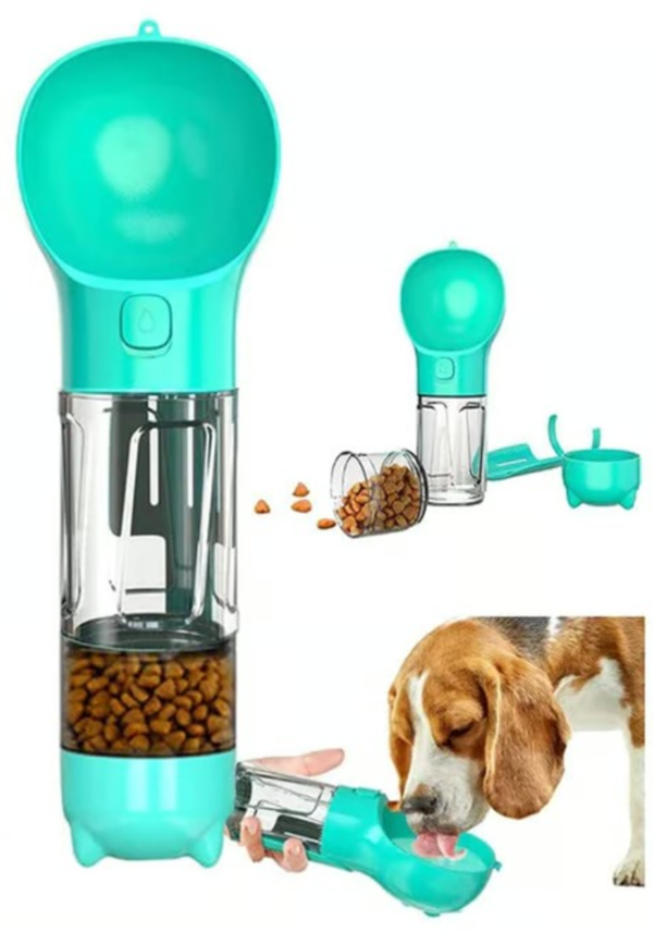 Botella portatil 4 en 1 multifuncional (mascotas)