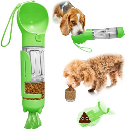 Botella portatil 4 en 1 multifuncional (mascotas)
